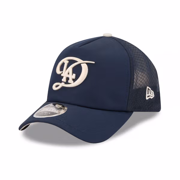 Los Angeles Dodgers 2026 MLB City Connect 9FORTY APEX Trucker Cap Navy product photo
