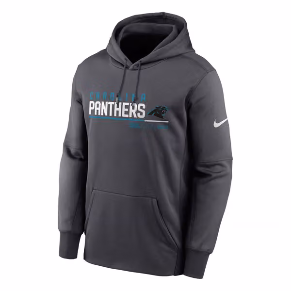 Carolina Panthers Community Therma Dri-FIT NFL Hoodie Anthracite view 3