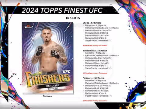 2024 Topps Finest UFC Hobby Box view 4