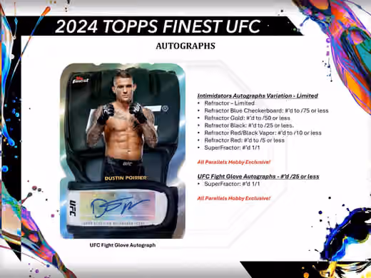 2024 Topps Finest UFC Hobby Box view 6