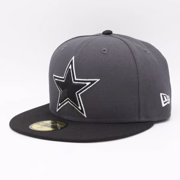 Dallas Cowboys 2-Tone New Era 59FIFTY Fitted NFL Cap Graphite/Black product photo