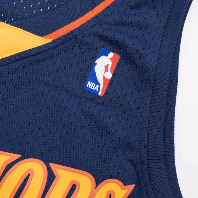 Jason Richardson #23 Golden State Warriors 2002-03 Mitchell & Ness Swingman NBA Jersey Navy view 6