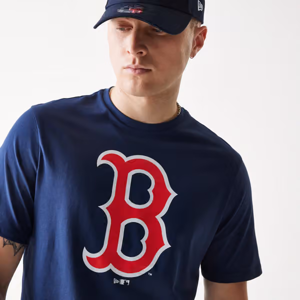 Boston Red Sox Team Logo New Era MLB T-Shirt Navy view 5