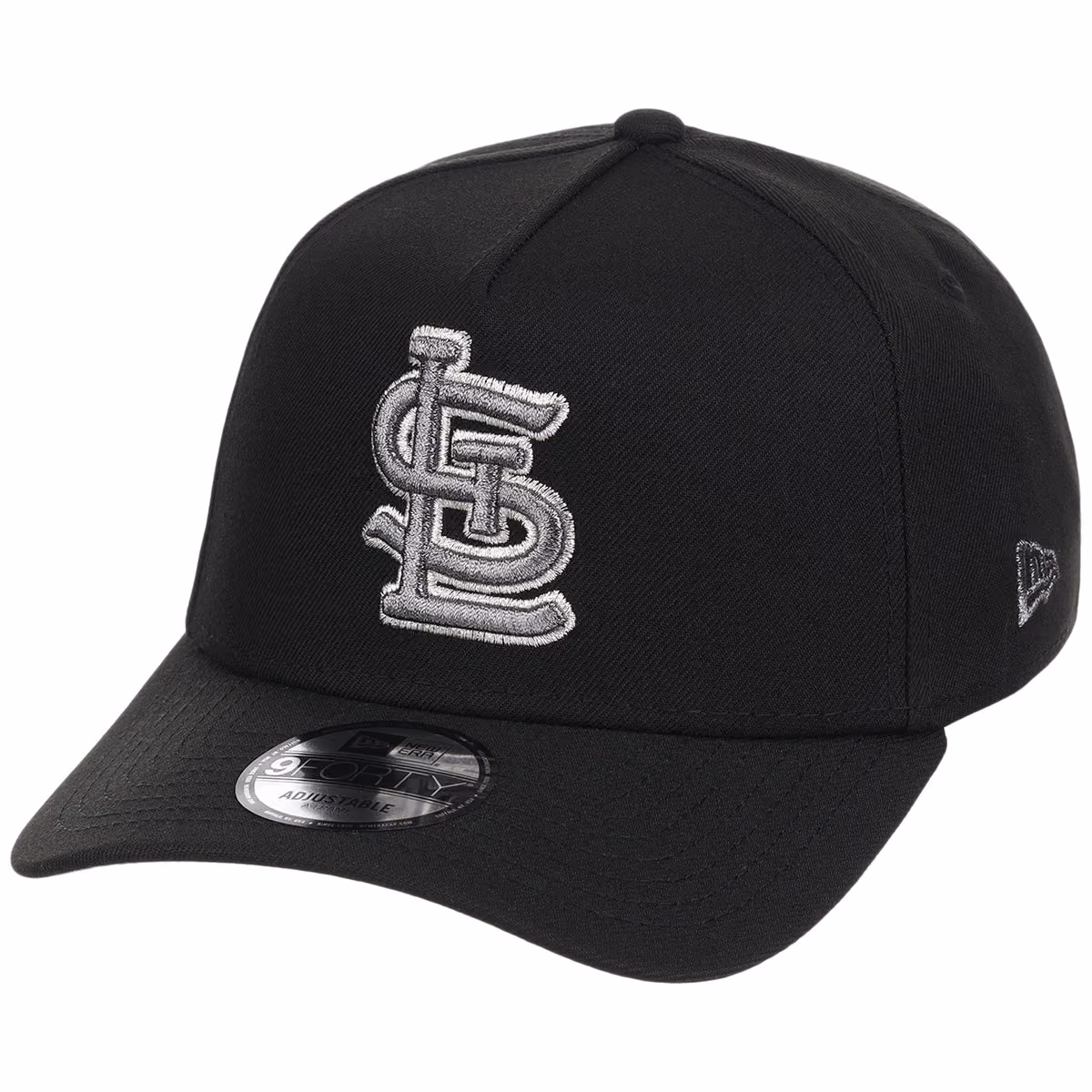 St. Louis Cardinals MLB Liquid Titanium New Era 9FORTY A-Frame detail view