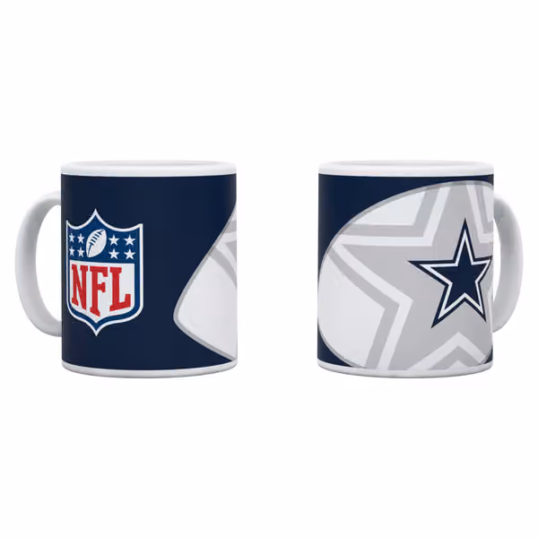 Dallas Cowboys Shadow Logo & Shield NFL Mug (330 ml) view 1