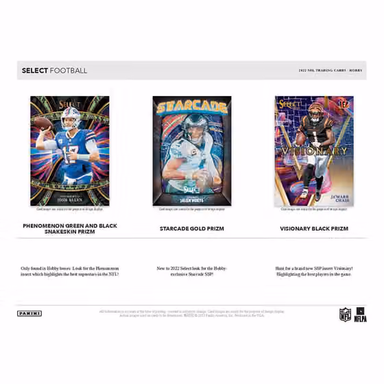 2022 Panini Select Football NFL Hobby Box view 4