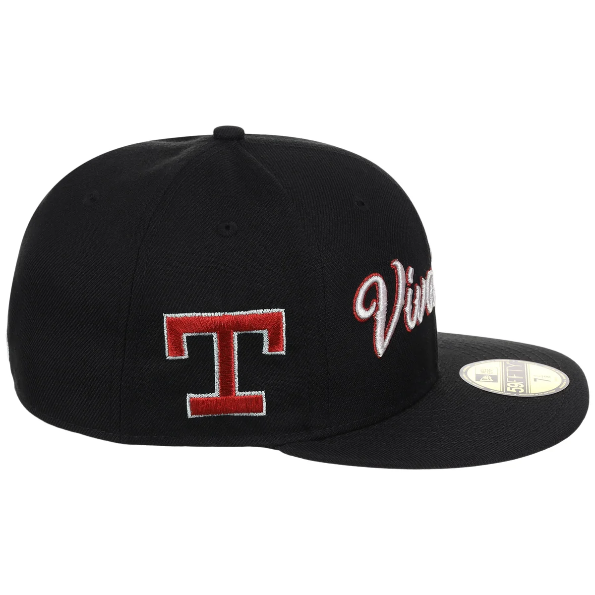 Texas Rangers MLB City Connect - Black Metallics New Era 59FIFTY detail view