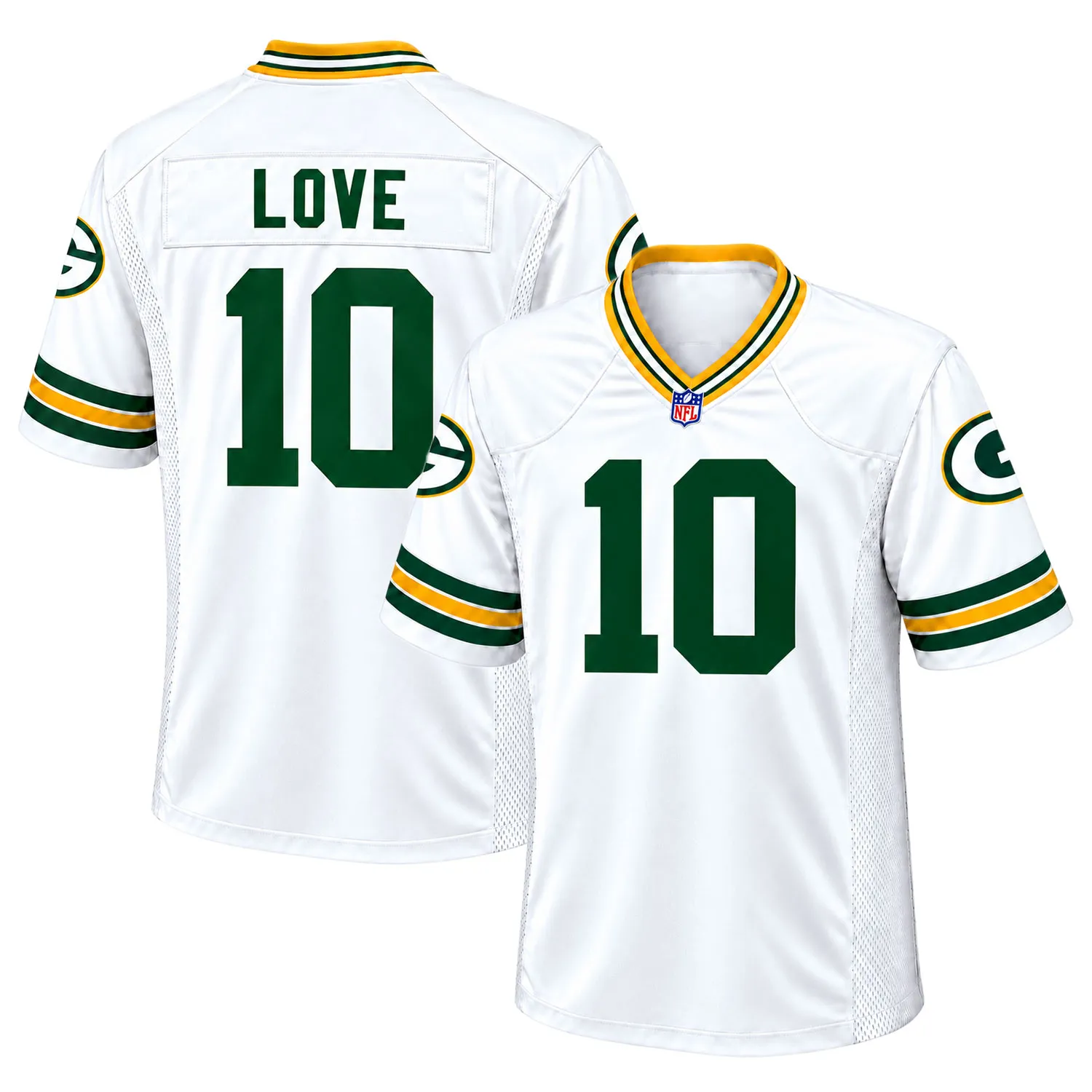 GB Packers Jordan Love Jersey Spirited Football Look football jersey