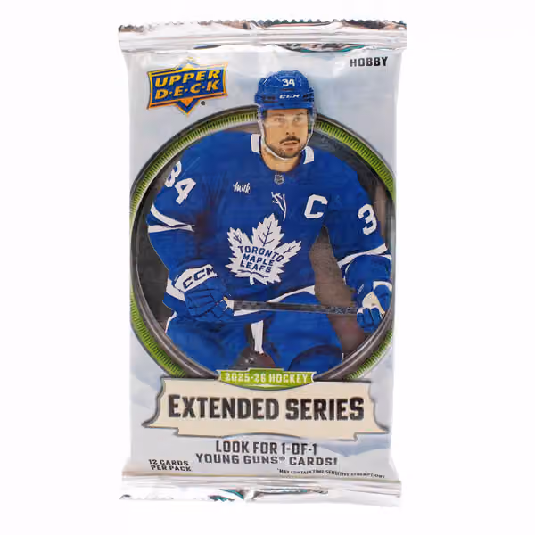 2025/26 Upper Deck Extended Series Hockey NHL Hobby Pack view 1