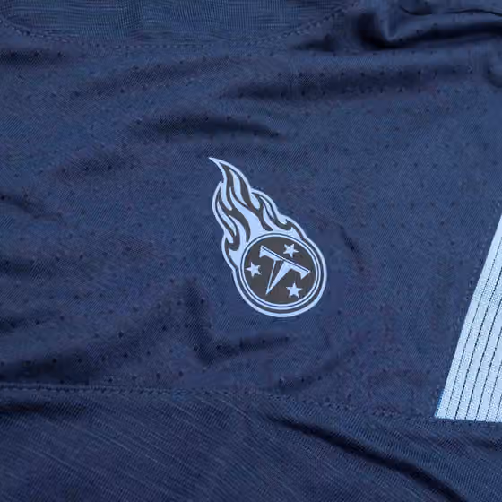 Tennessee Titans 2022 NFL Sideline Nike Performance Player Top Navy view 4