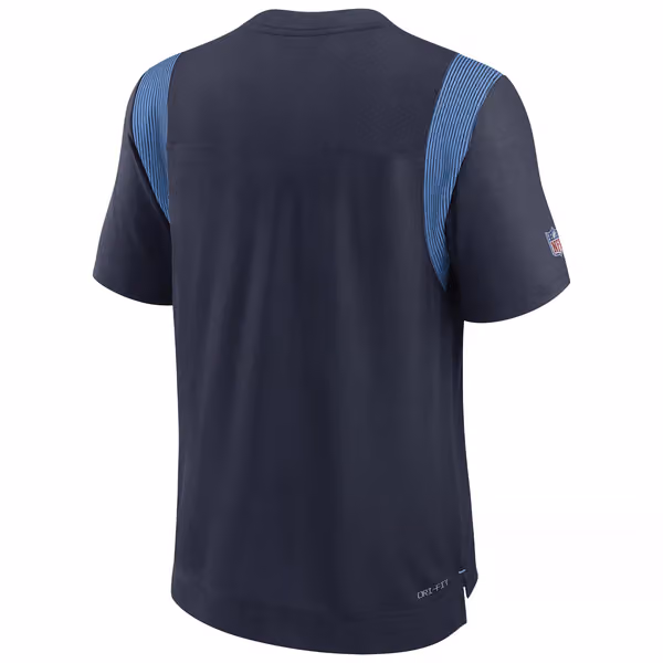 Tennessee Titans 2022 NFL Sideline Nike Performance Player Top Navy view 3