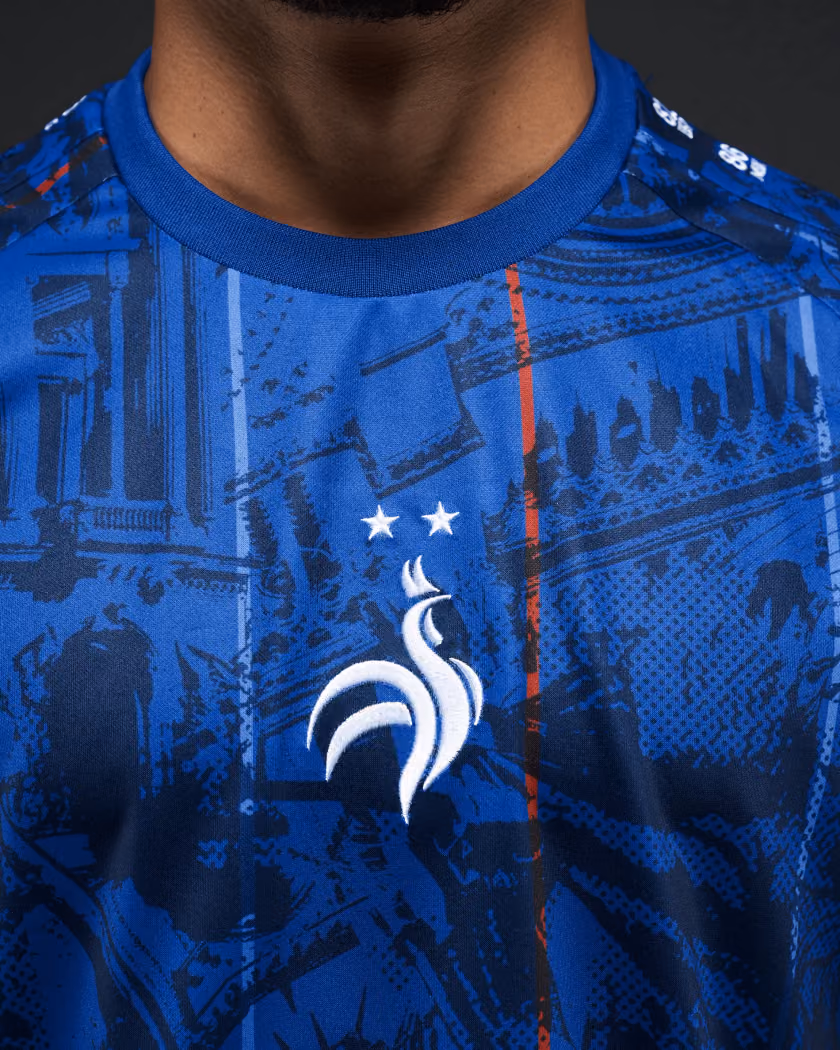 Jersevo Custom Personalized France Heritage Jersey (2026WC Edition) crest detail