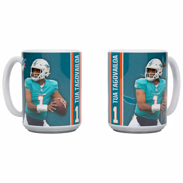 Tua Tagovailoa Miami Dolphins Jumbo Mug (450 ml) view 1
