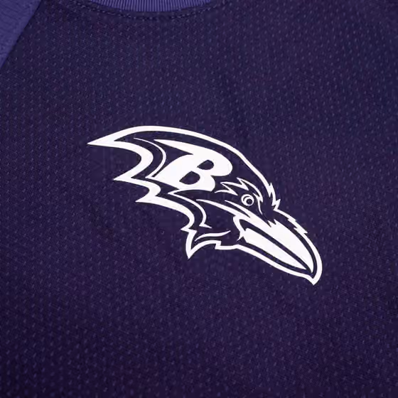 Baltimore Ravens 2025 NFL Sideline Nike Dri-FIT Coach UV Top Purple view 3