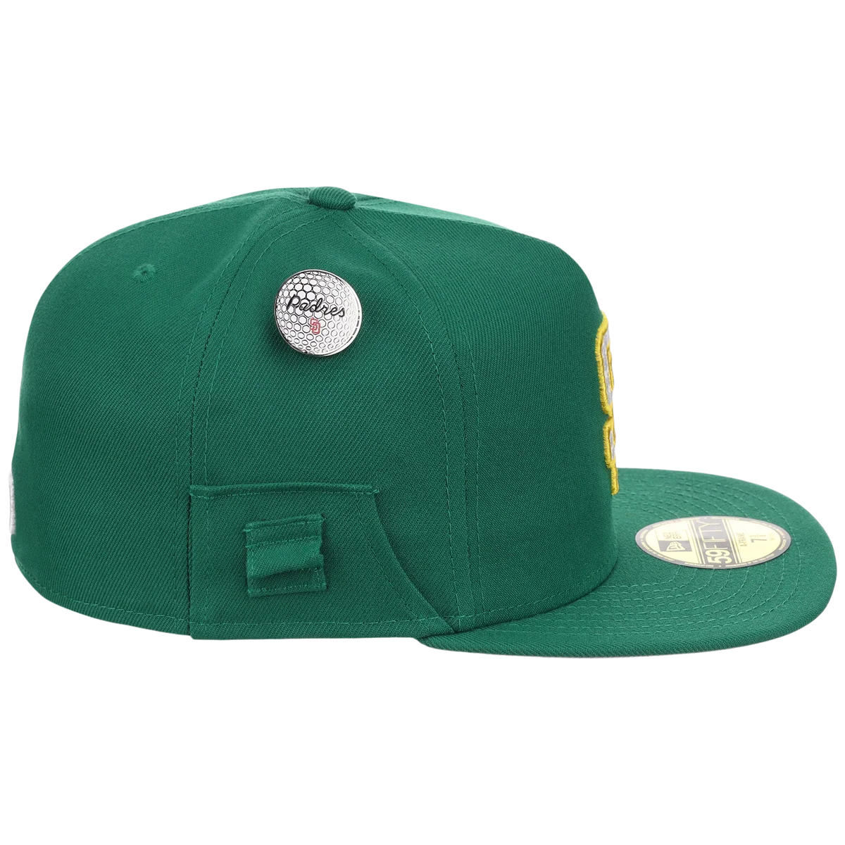San Diego Padres MLB Augusta Bloom New Era 59FIFTY w/ Golf Pin detail view