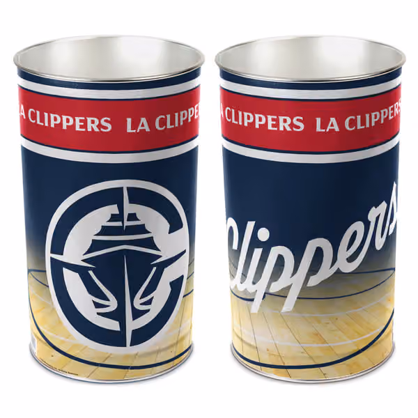 Los Angeles Clippers WinCraft Metal NBA Wastebasket view 1