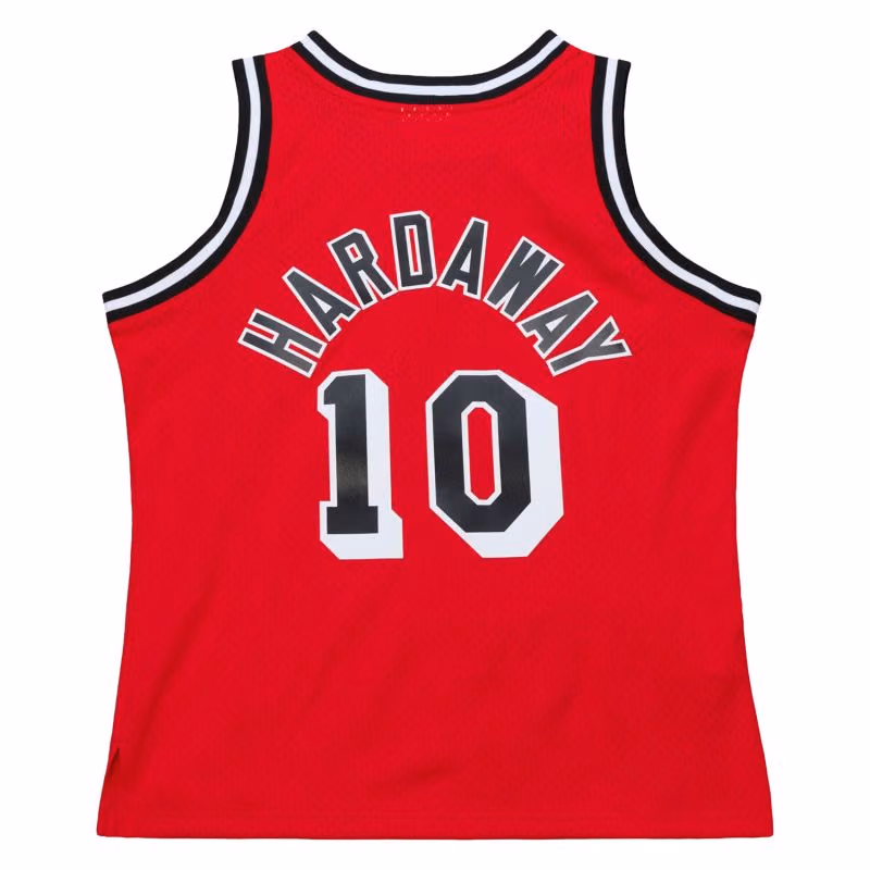 Tim Hardaway #10 Miami Heat 1996-97 Swingman NBA Jersey Red view 2