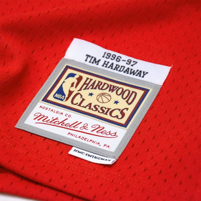 Tim Hardaway #10 Miami Heat 1996-97 Swingman NBA Jersey Red view 3