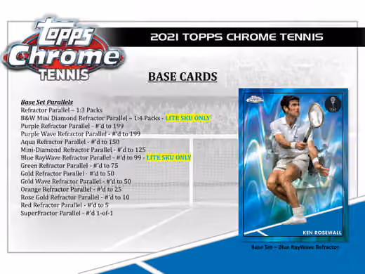 2021 Topps Chrome Tennis Lite Box view 3