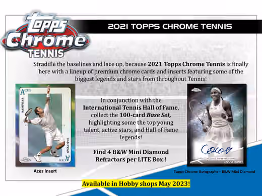 2021 Topps Chrome Tennis Lite Box view 2