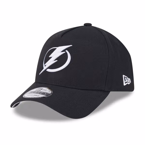Tampa Bay Lightning New Era 9FORTY A-Frame Trucker NHL Cap Black product photo
