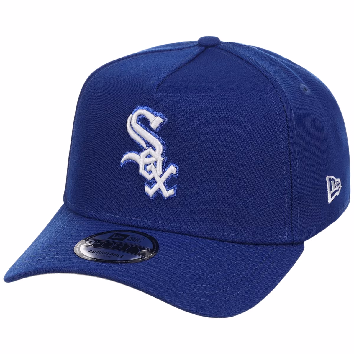 Chicago White Sox MLB Royal Blue FASHION CORE New Era 9FORTY A-Frame detail view