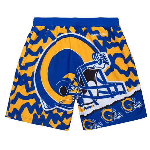 Los Angeles Rams Mitchell & Ness Jumbotron 2.0 NFL Shorts view 2
