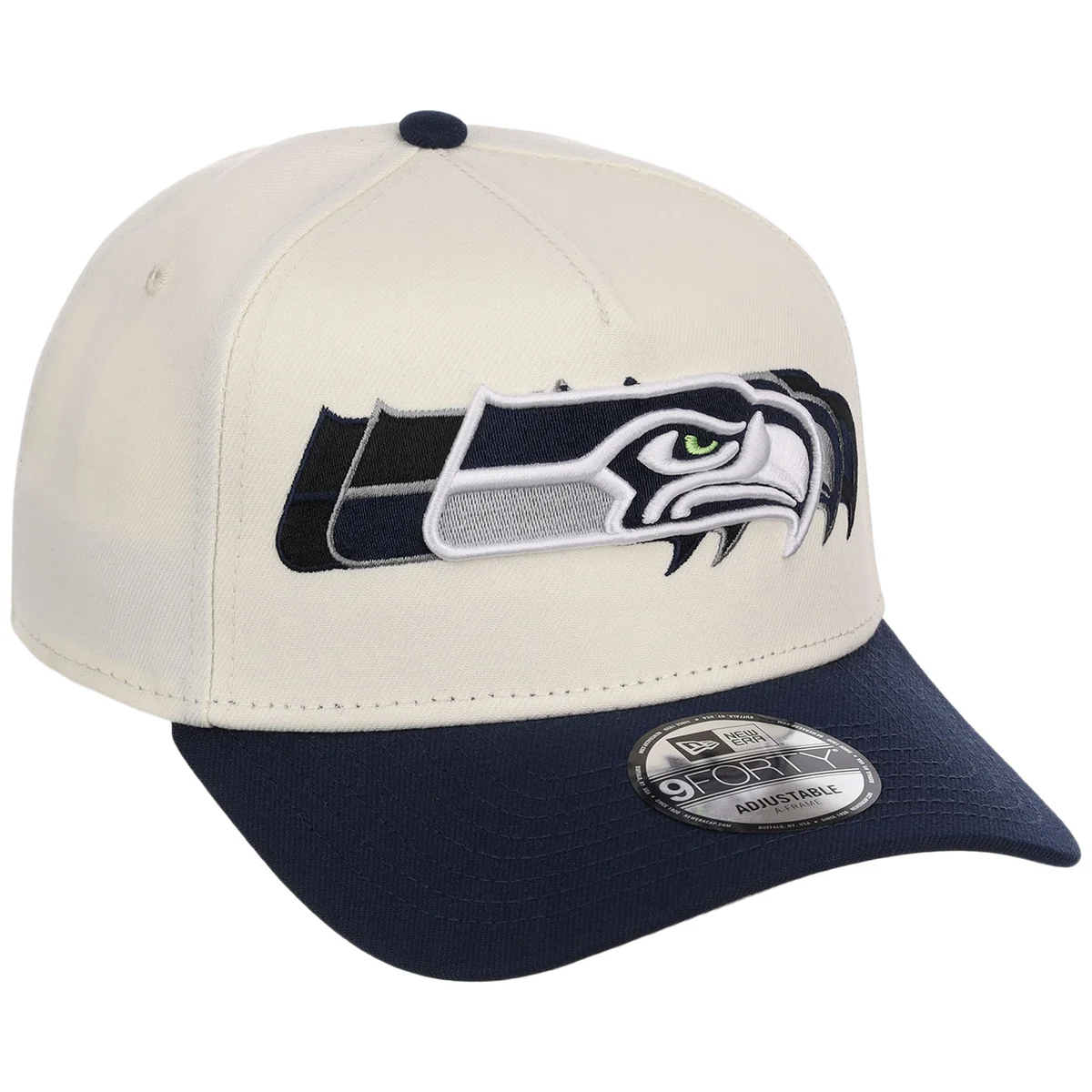 Seattle Seahawks NFL Seismic New Era 9FORTY A-Frame front view