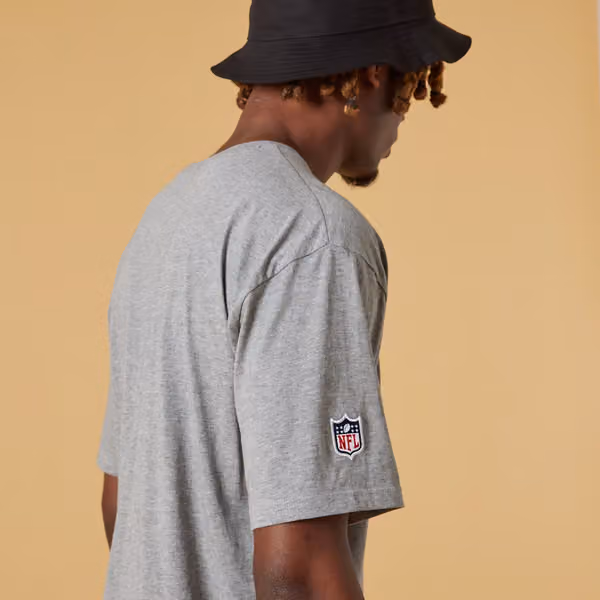 Tampa Bay Buccaneers Left Chest Logo New Era T-Shirt Gray view 4