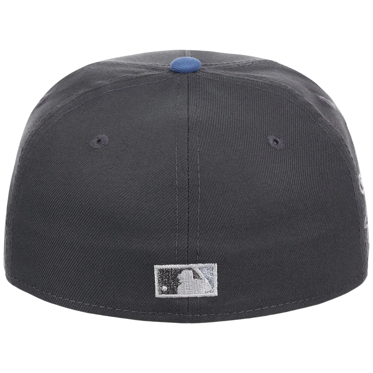 Texas Rangers MLB Indigo Steel New Era 59FORTY detail view