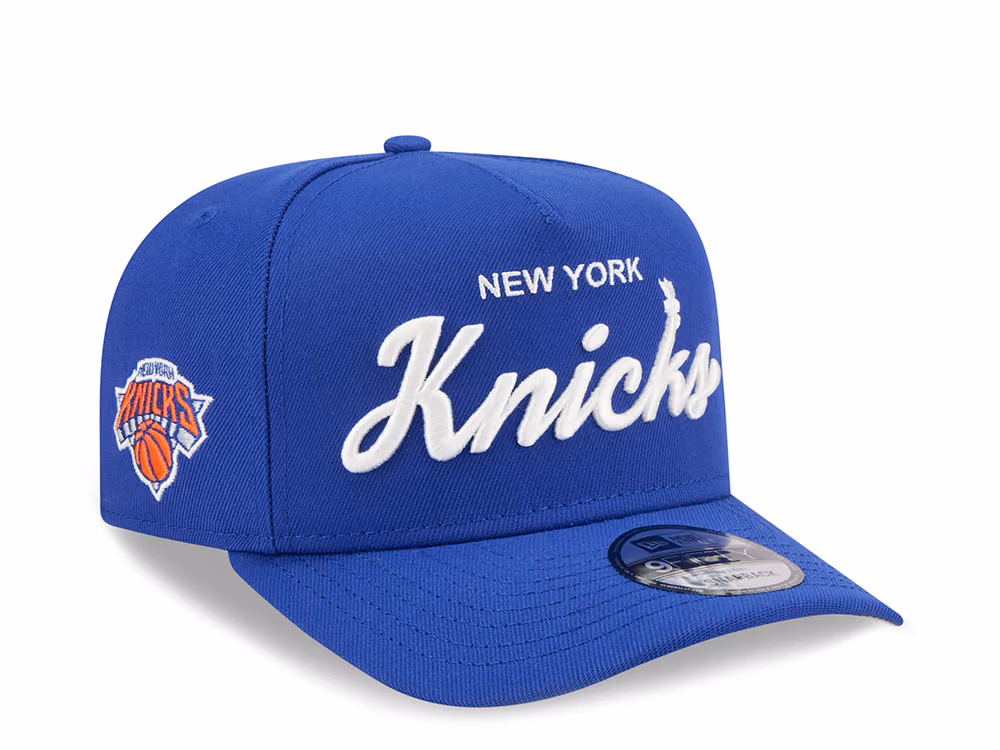 New Era New York Knicks Local Play 9Fifty A Frame Snapback Hat front