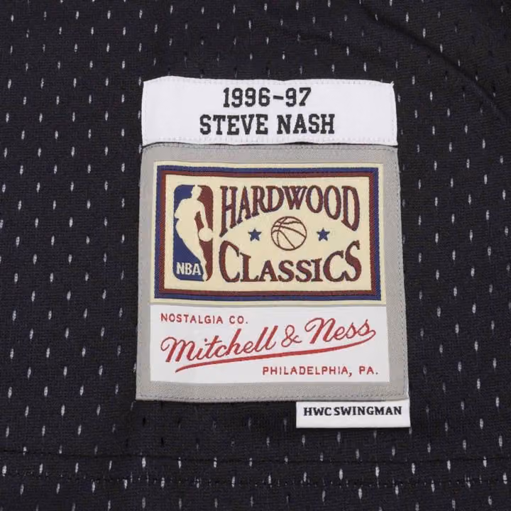 Steve Nash #13 Phoenix Suns 1996-97 Swingman NBA Jersey Black view 3