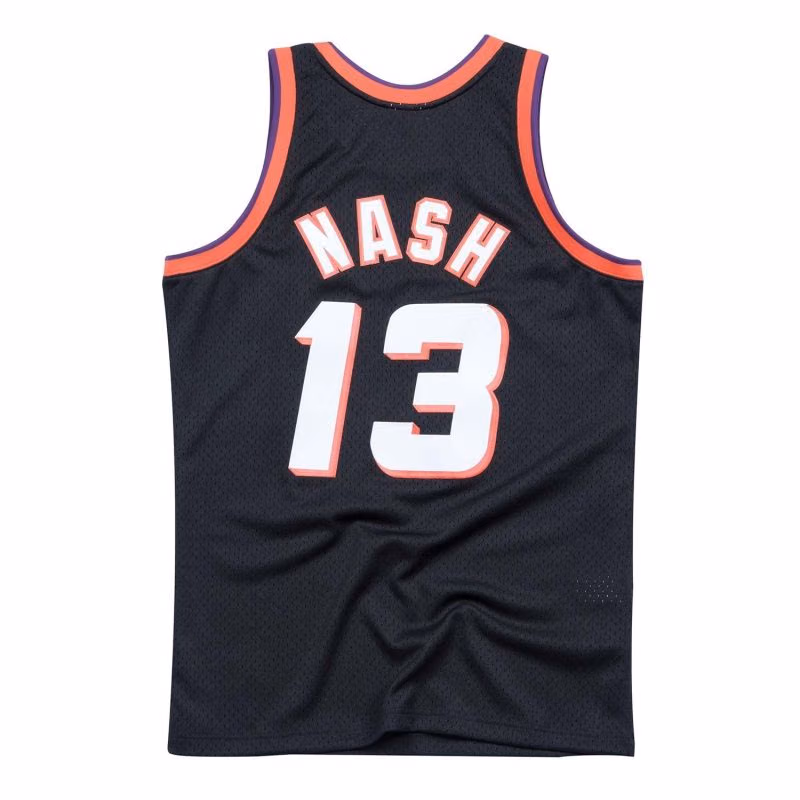 Steve Nash #13 Phoenix Suns 1996-97 Swingman NBA Jersey Black view 2