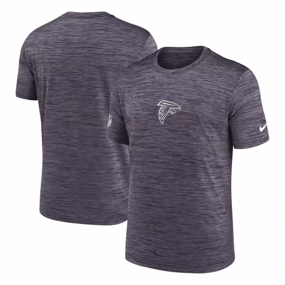 Atlanta Falcons 2025 NFL Sideline Nike Velocity Performance T-Shirt Gray view 1
