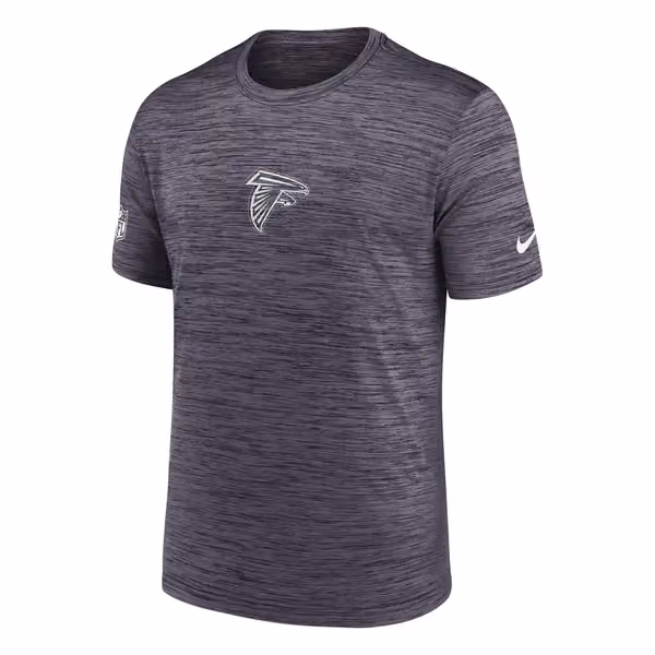 Atlanta Falcons 2025 NFL Sideline Nike Velocity Performance T-Shirt Gray view 2