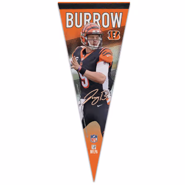 Joe Burrow Cincinnati Bengals Player Premium WinCraft NFL Pennant view 1
