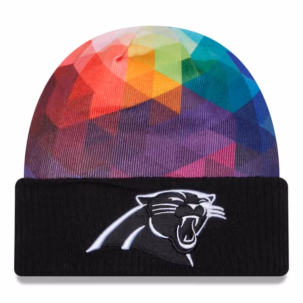 Carolina Panthers 2023 NFL On-Field Crucial Catch New Era Knit Hat product photo