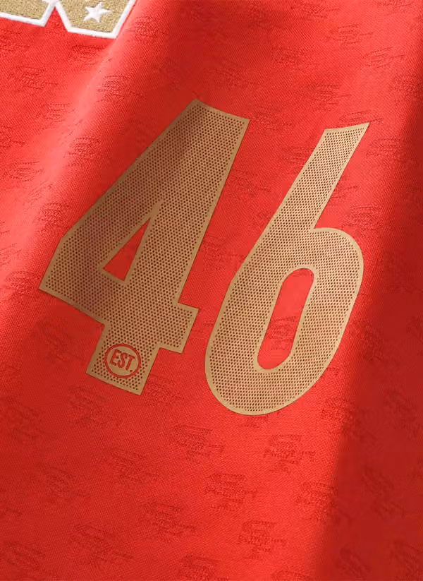 San Francisco 49ers 2026 Football x Football NFL Fan Jersey (YOUTH) view 6