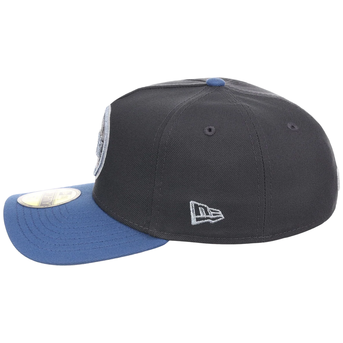 New York Mets MLB Indigo Steel New Era 59FORTY detail view