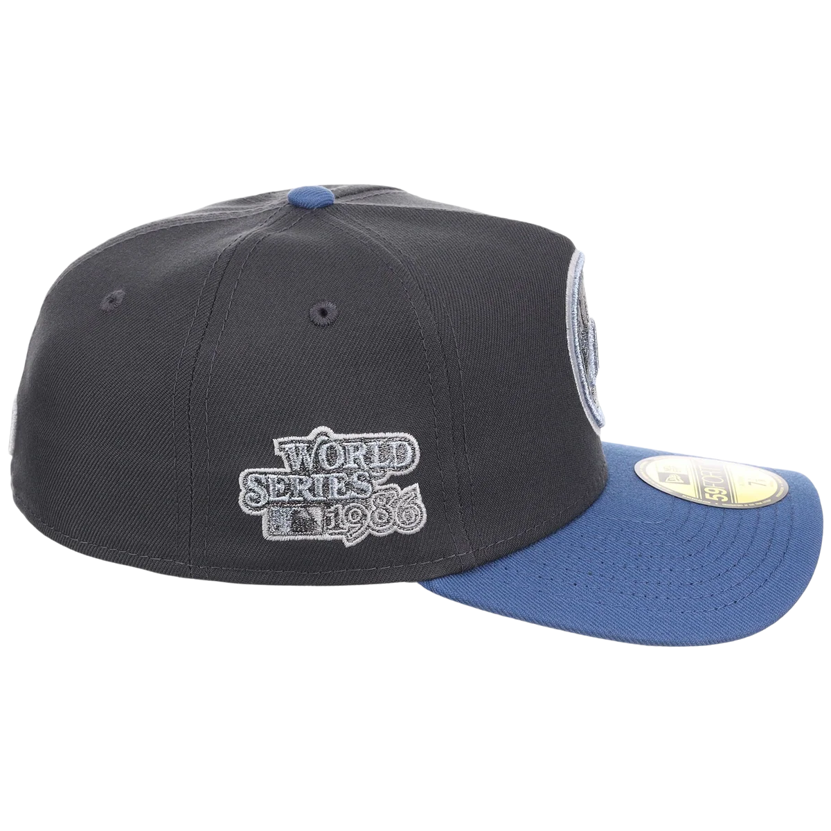 New York Mets MLB Indigo Steel New Era 59FORTY detail view