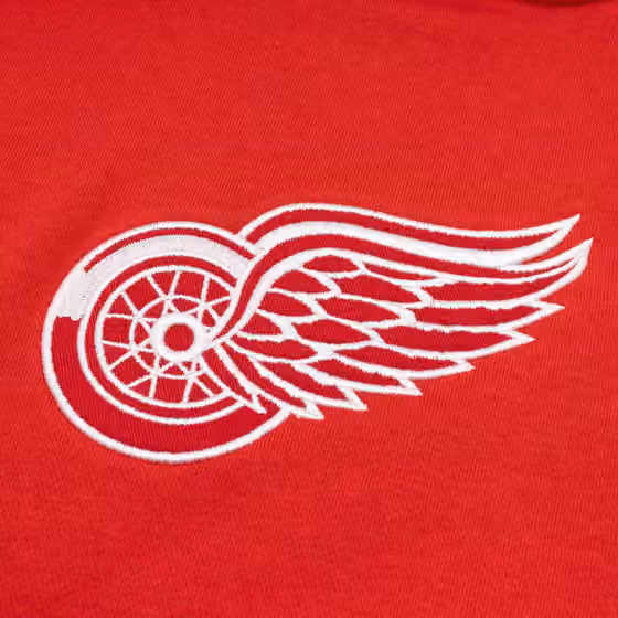 Detroit Red Wings Patch '47 Drop Shoulder NHL Hoodie Red view 3