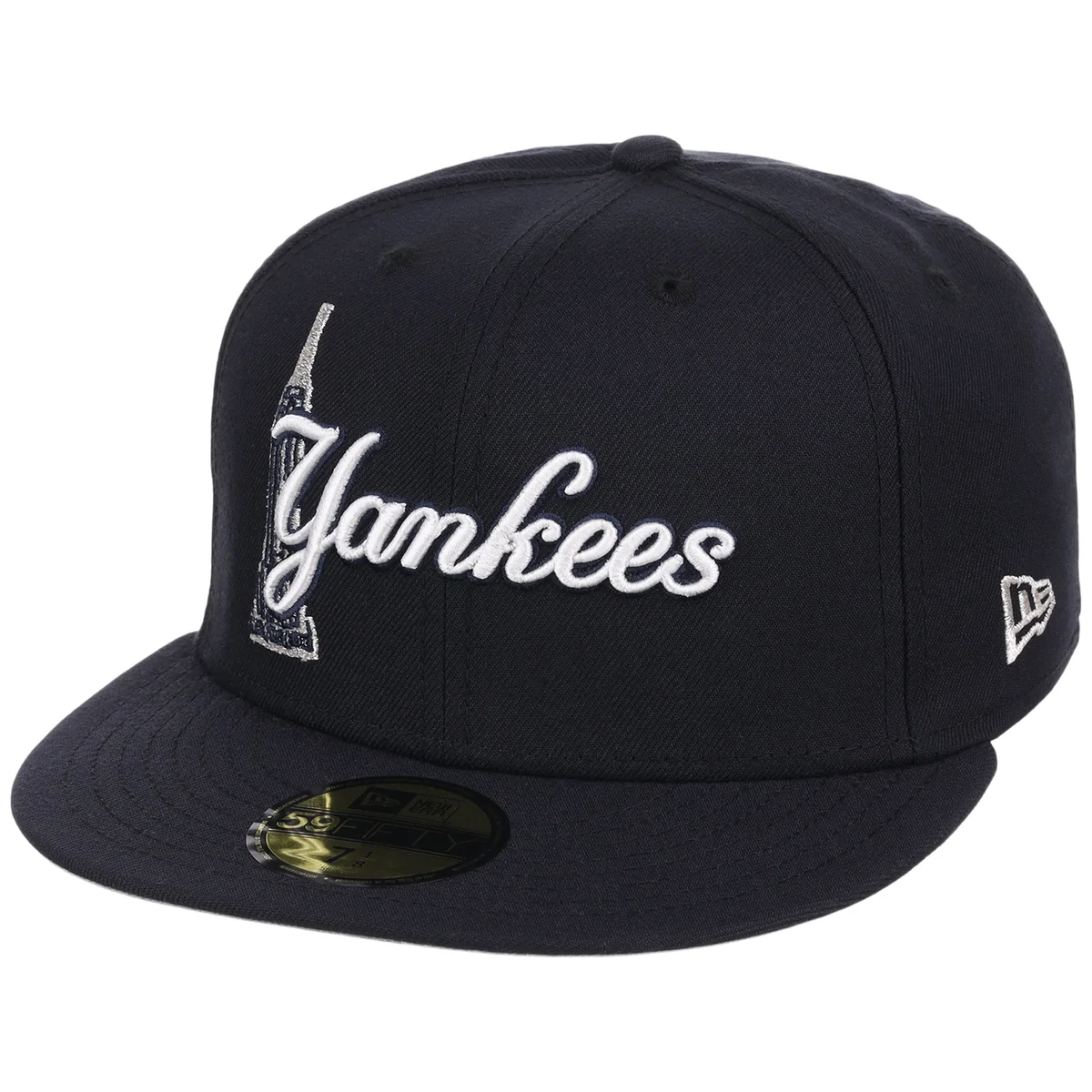 New York Yankees Empire Script New Era 59FIFTY detail view