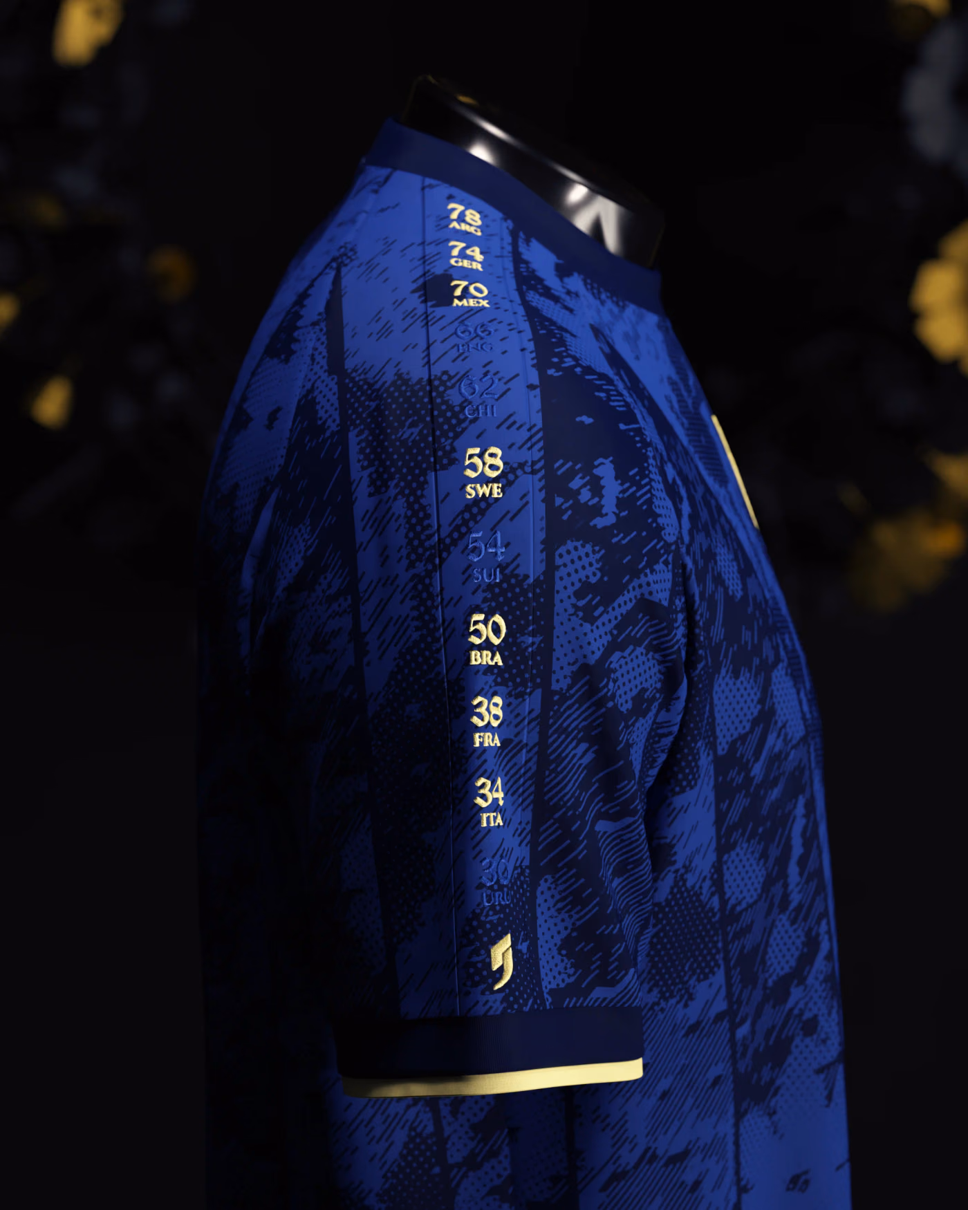 Jersevo Custom Personalized Sweden Heritage Jersey (2026WC Edition) right sleeve detail