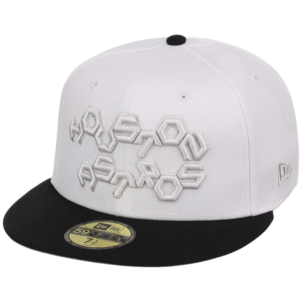 Houston Astros MLB Friday Flux New Era 59FIFTY - White/Black detail view