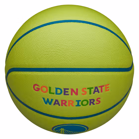 Golden State Warriors Neon Pop NBA Basketball (Size 7) view 5