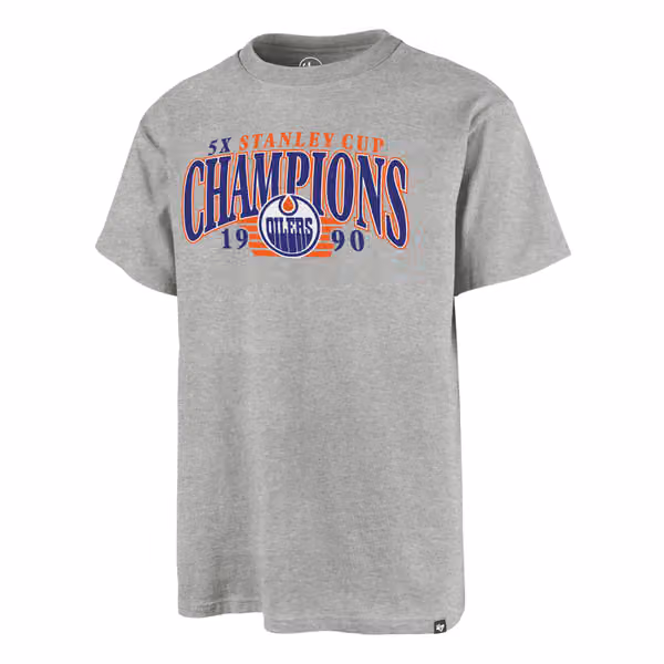 Edmonton Oilers 1990 Stanley Cup Champions '47 Echo NHL T-Shirt view 1