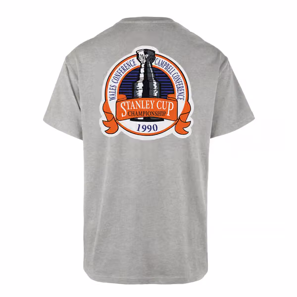 Edmonton Oilers 1990 Stanley Cup Champions '47 Echo NHL T-Shirt view 2