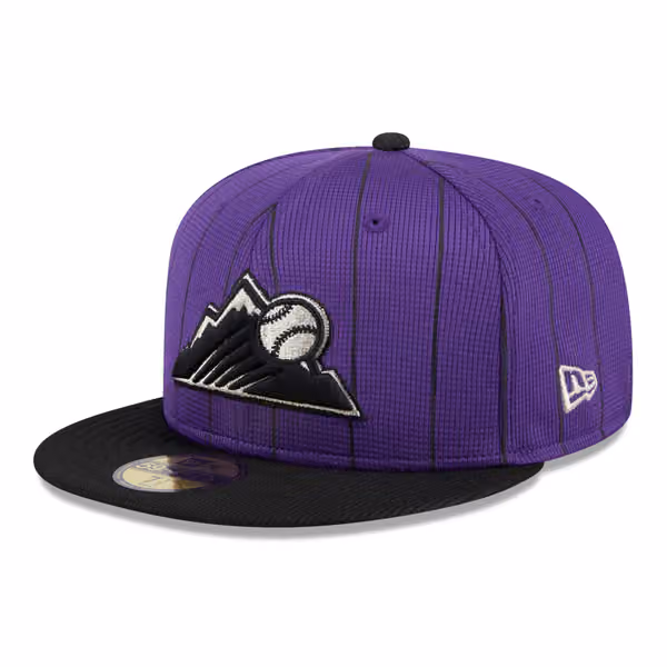 Colorado Rockies 2025 MLB Batting Practice New Era 59FIFTY Fitted Cap product photo