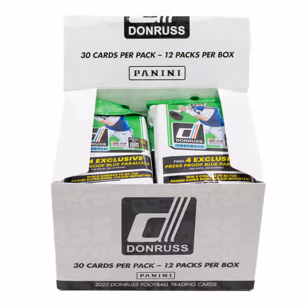 2022 Panini Donruss NFL Football Jumbo Value Fat-Pack Box view 2