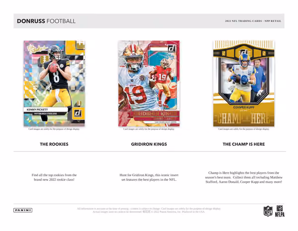 2022 Panini Donruss NFL Football Jumbo Value Fat-Pack Box view 4